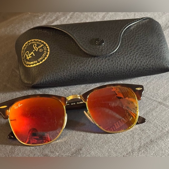 Ray-Ban Clubmaster Orange Flash - Picture 1 of 3